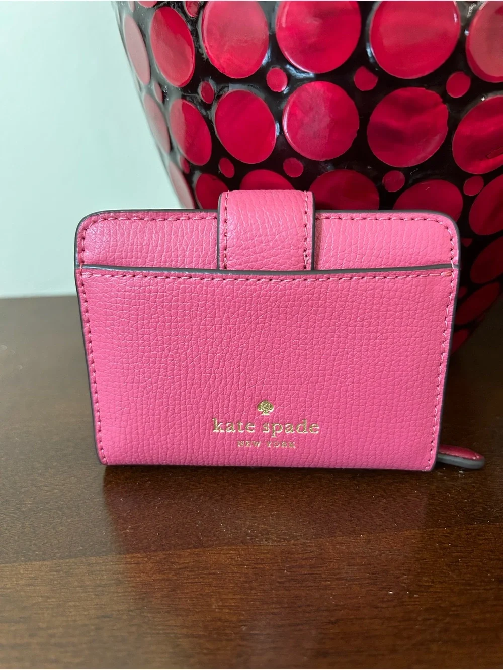 Kate Spade Pink Phoebe Small Card Holder - Rose Oil MSRP $149